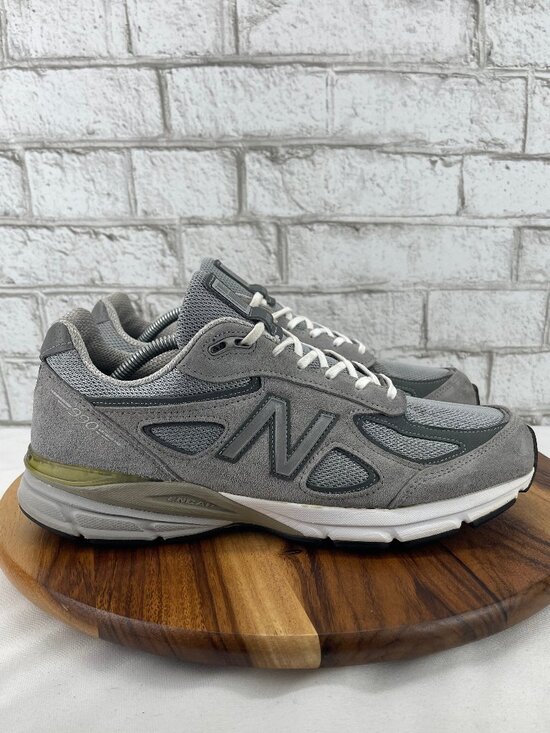 New Balance 990v4 Mens Sz. 11 2E Wide Grey Silver Running Shoes Made in USA main image 12